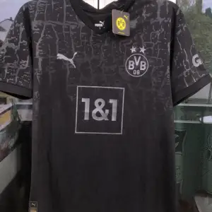 Hej Säljer en riktigt snygg tröja från laget Dortmund. Tröjan är i storlek M och är splitter ny. Riktigt snygg tröja att ha på sig på sommaren. Påse till tröjan medföljer.
