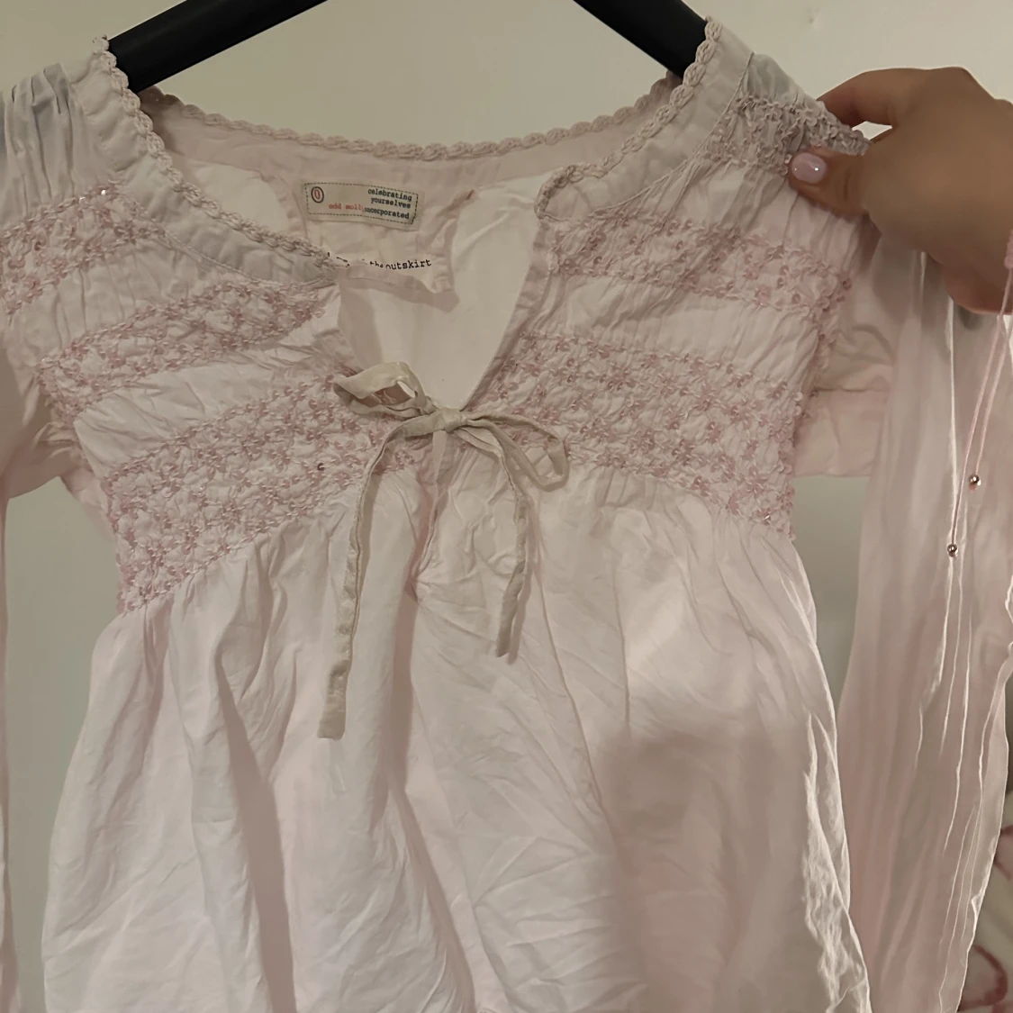 Ljus rosa Odd Molly blus - 91