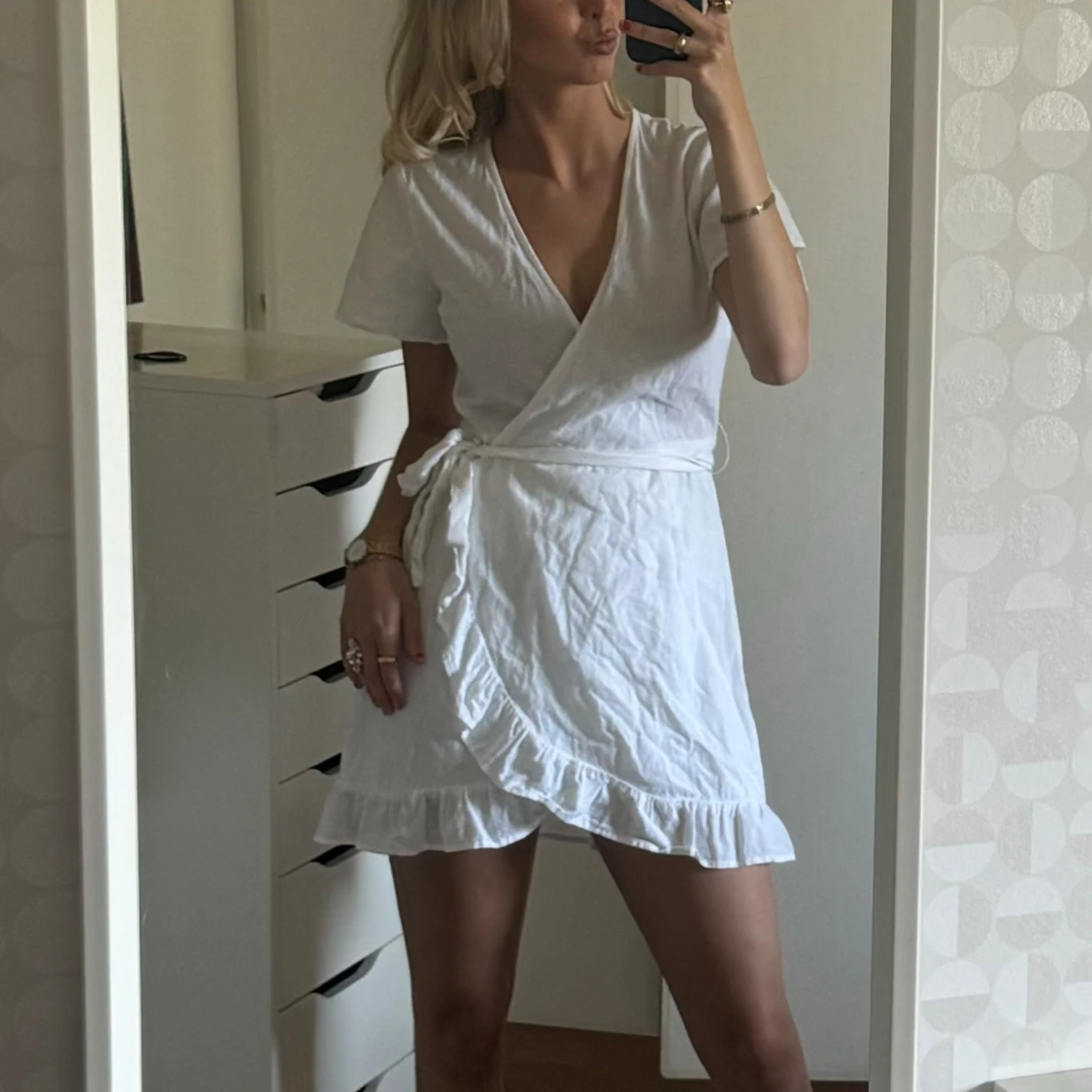 Vit sommarklänning - 90