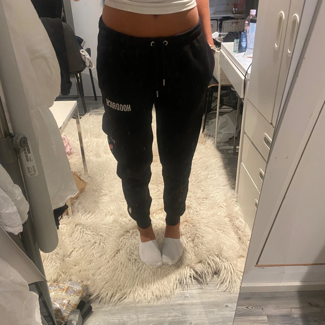 Svart hoodrich tracksuit - 30