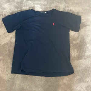 Ralph lauren t-shirt - Ralph lauren t-shirt i ganska bra skick. Den har ett litet hål som man kan se på bild 5. Skulle säga att den passar 170