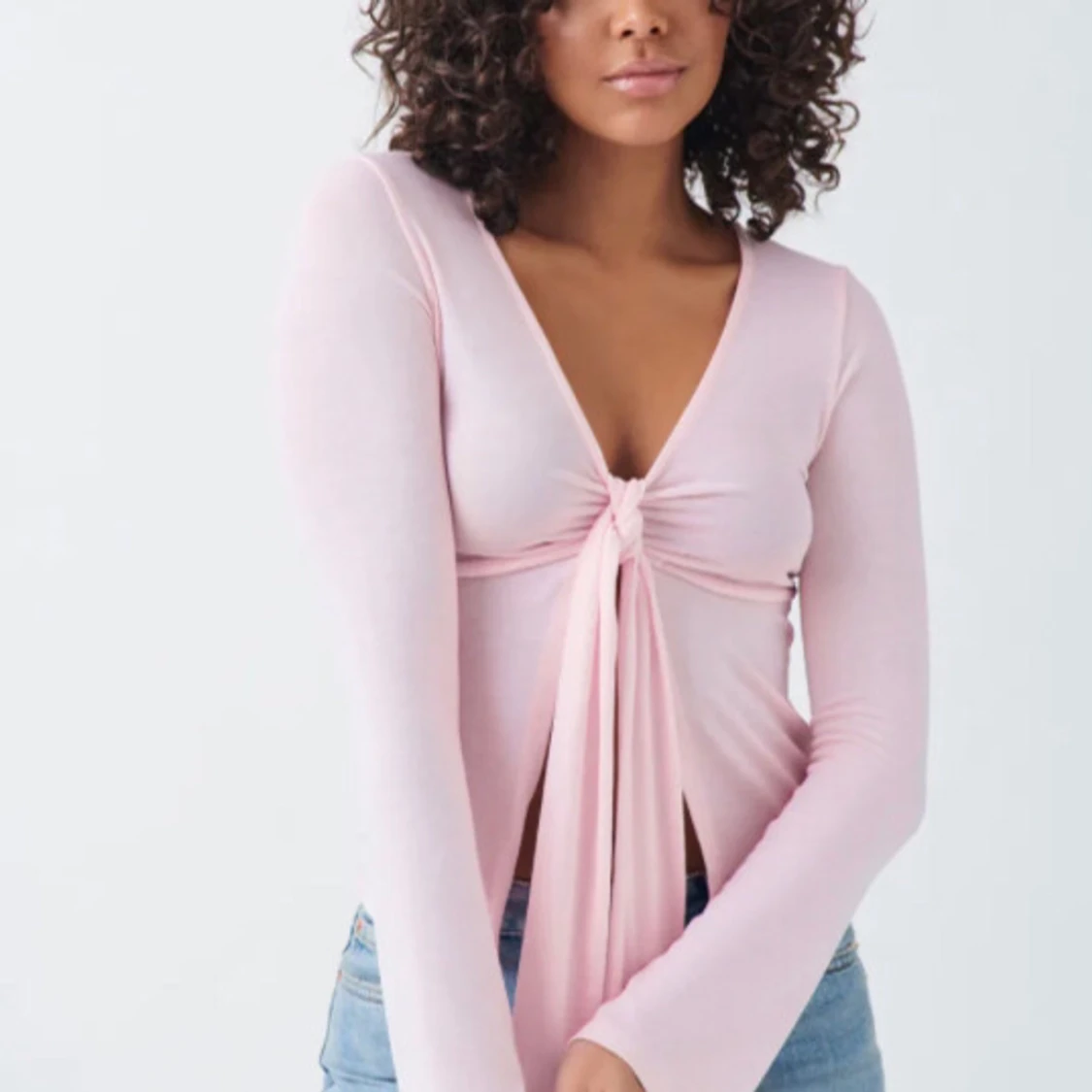 Rosa gina tricot tröja i xs