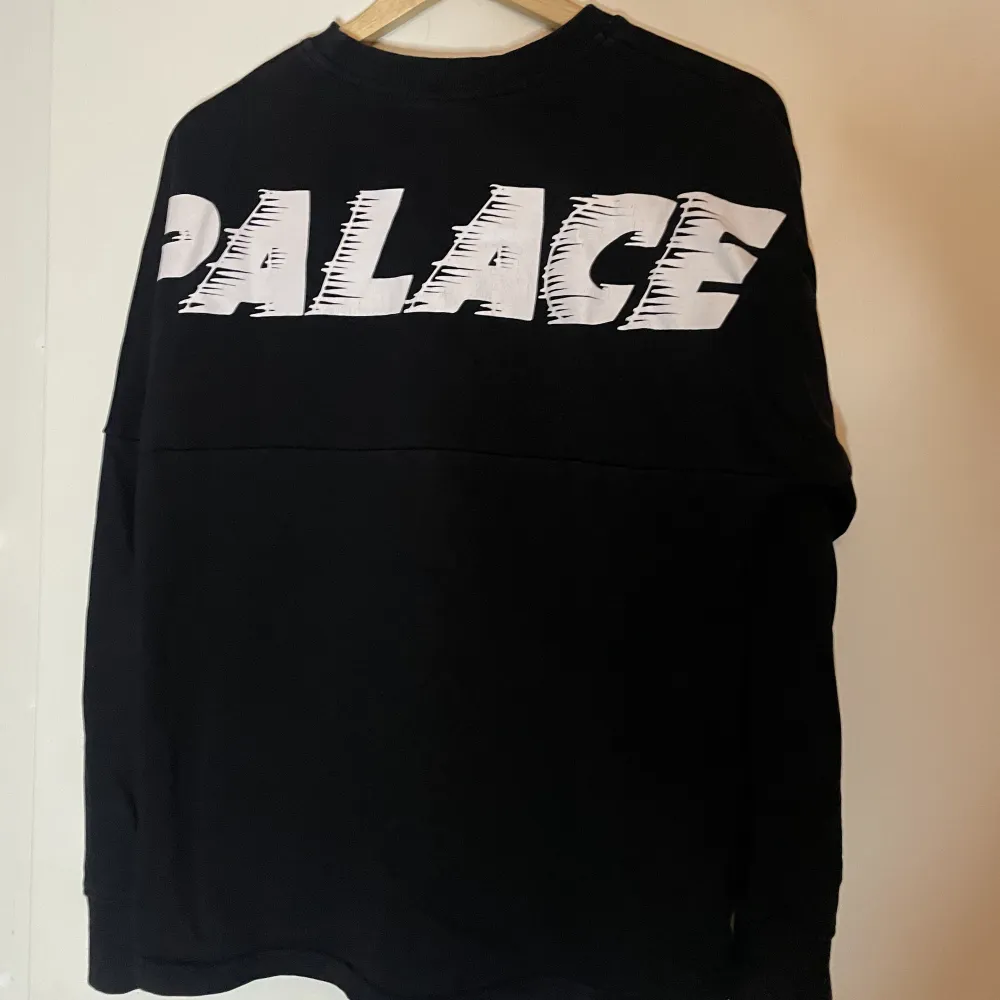 Säljer en palace sweatshirt då jag inte använder den längre. Den är i ganska bra skick och har ej några hål.. Hoodies.