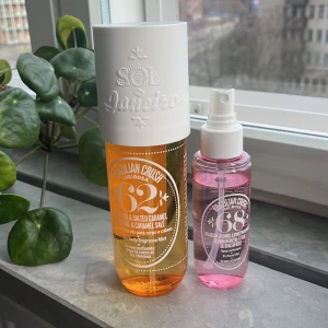 Sol de Janeiro Body Mist -   - Brazilian crush 62  pistaschio, salted caramel 🍦🌅✨240 ml: OANVÄND   - Brazilian crush 68  Brazilian Jasmine and pink dragonfruit perfume mist, 🌸🍉💕. Den lilla är såld, stora är kvar. 