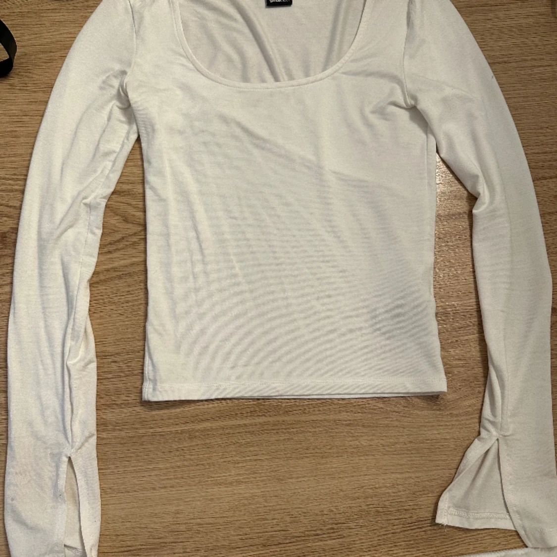 Långrärmad vit tröja - 90