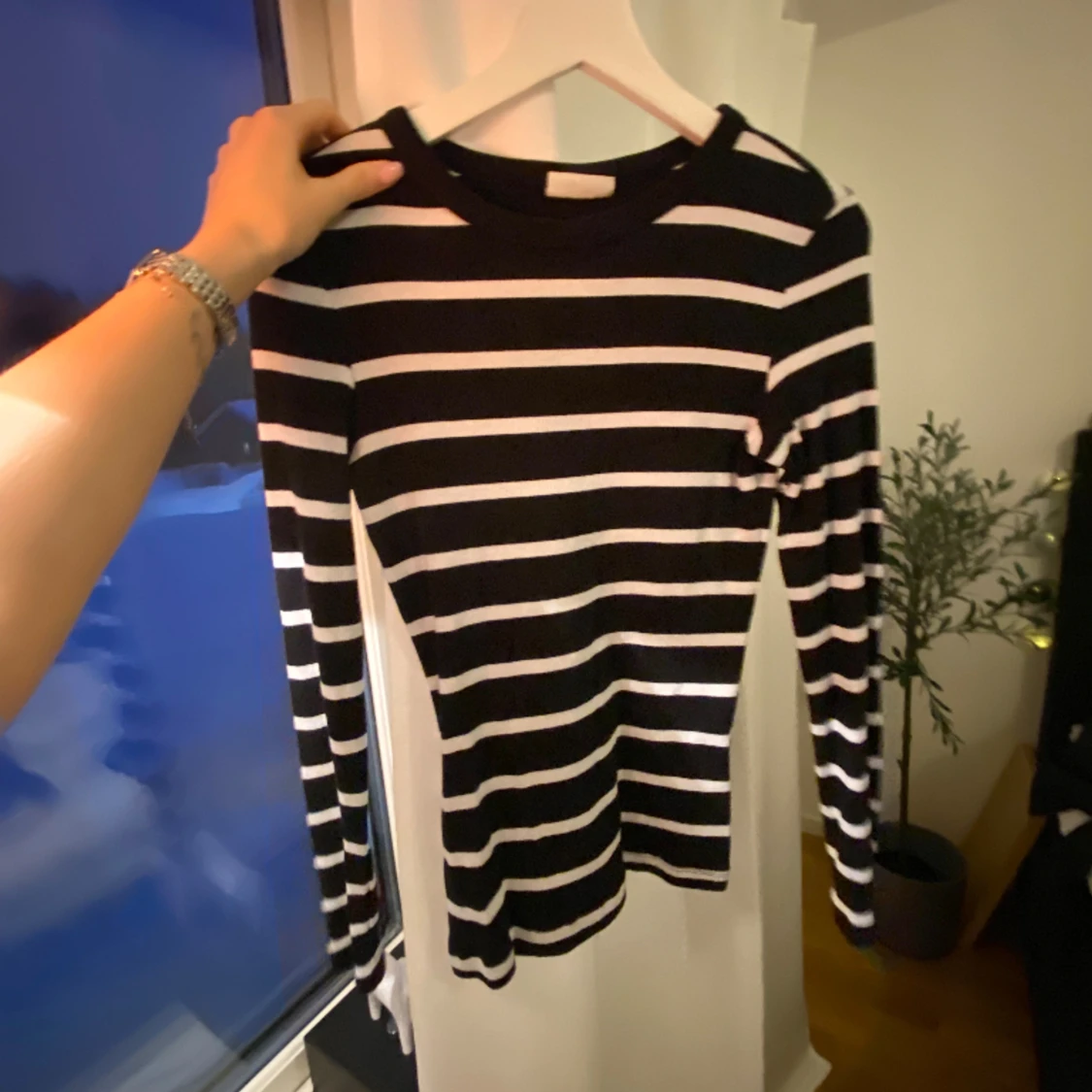 Långärmad randig tröja från Gina tricot 