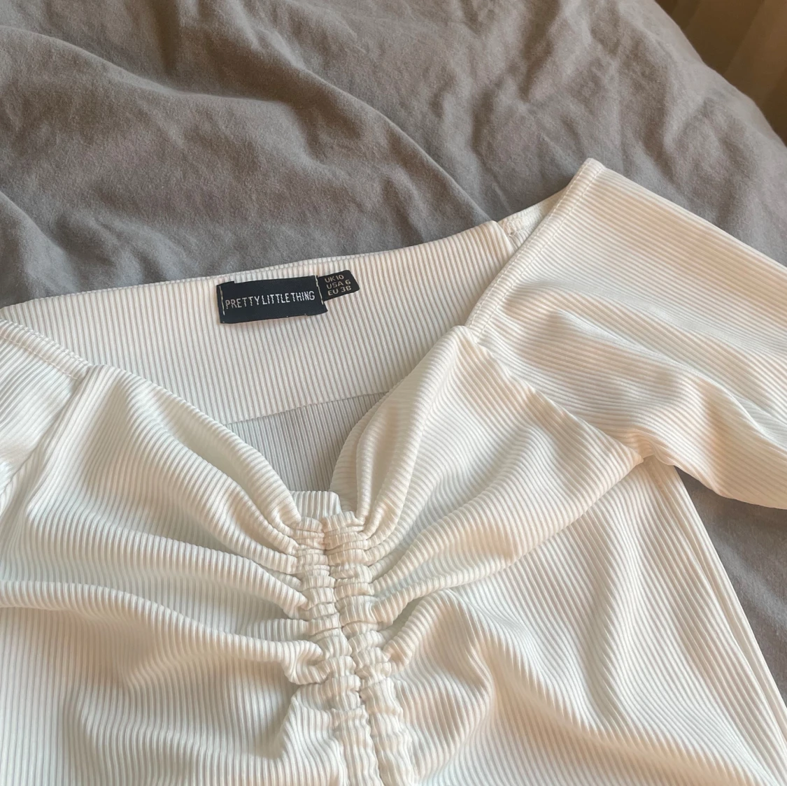 Vit mini klänning - 91