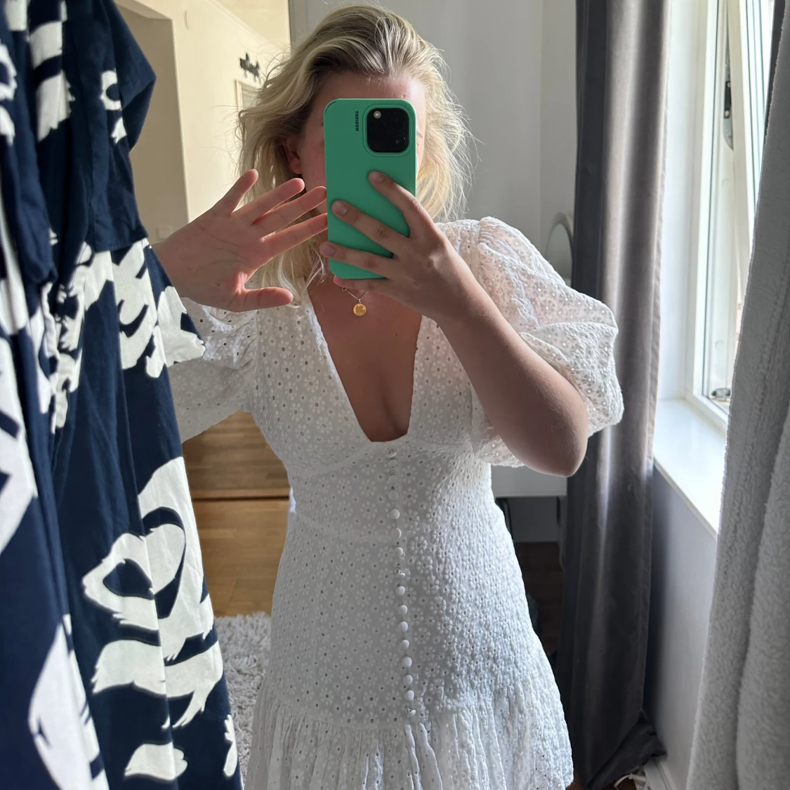 Vit sommar/studentklänning 