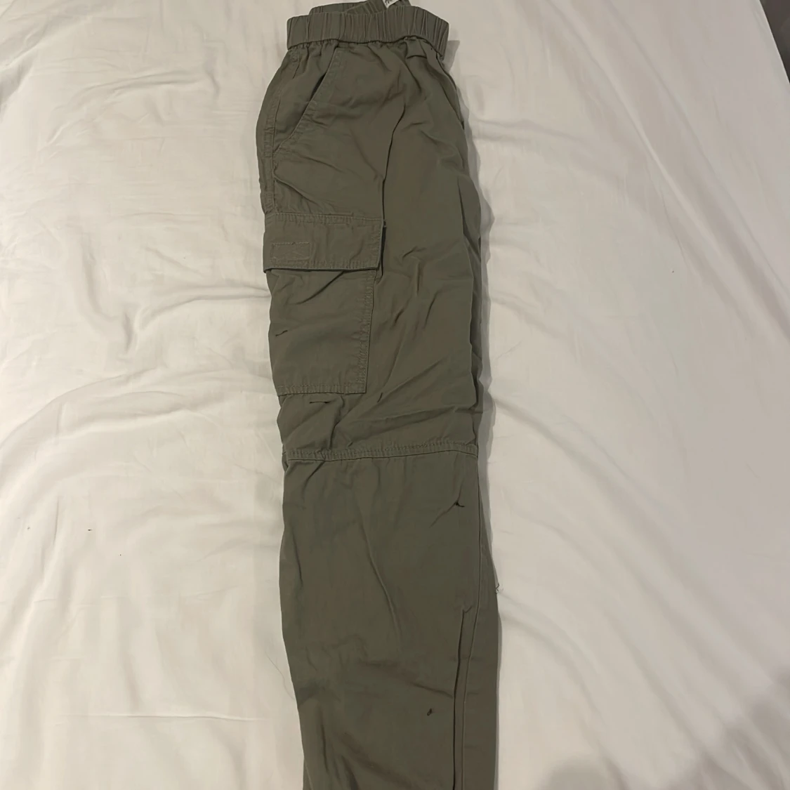 Gröna cargo byxor för barn - 90