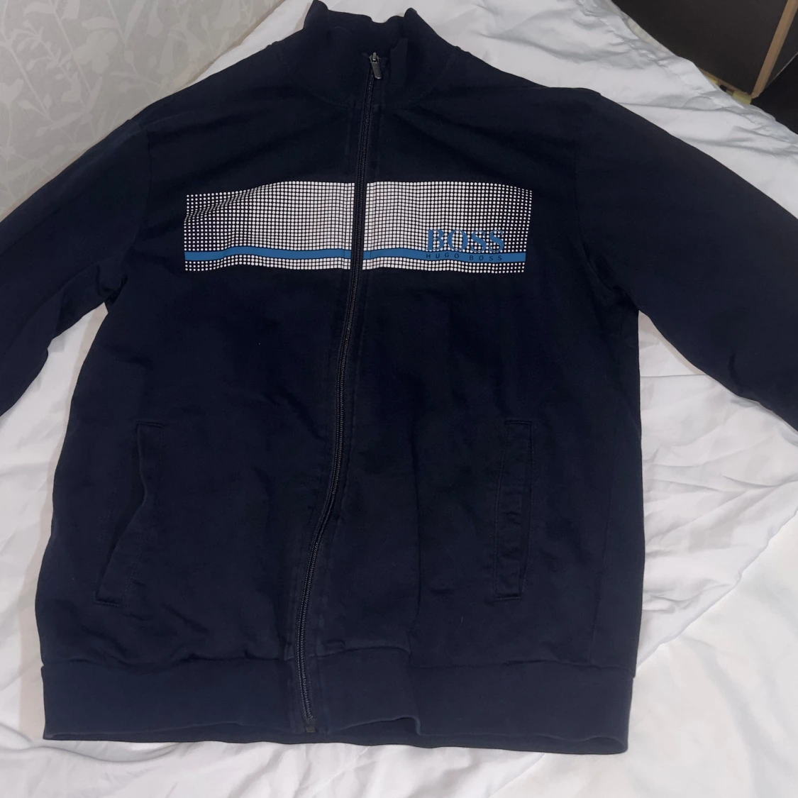 Hugo boss zip tröja 