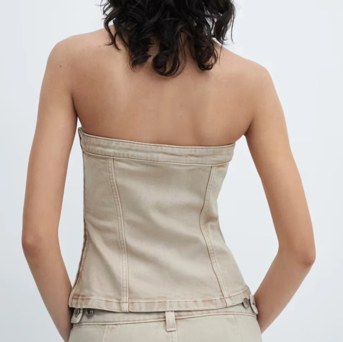 Beige jeanskorsett - 91