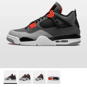 Jordans 4 infrared  - Nu säljer jag mina fina jordans 4 infra red då det inte är min stil längre. Dom är knappt använda och i fint skick. Dom köptes för 5000 på sneakers and stuff. Boxen och pappers creasing skydd finns kvar. Jag säljer för 4 500 då de knappt är använda.
