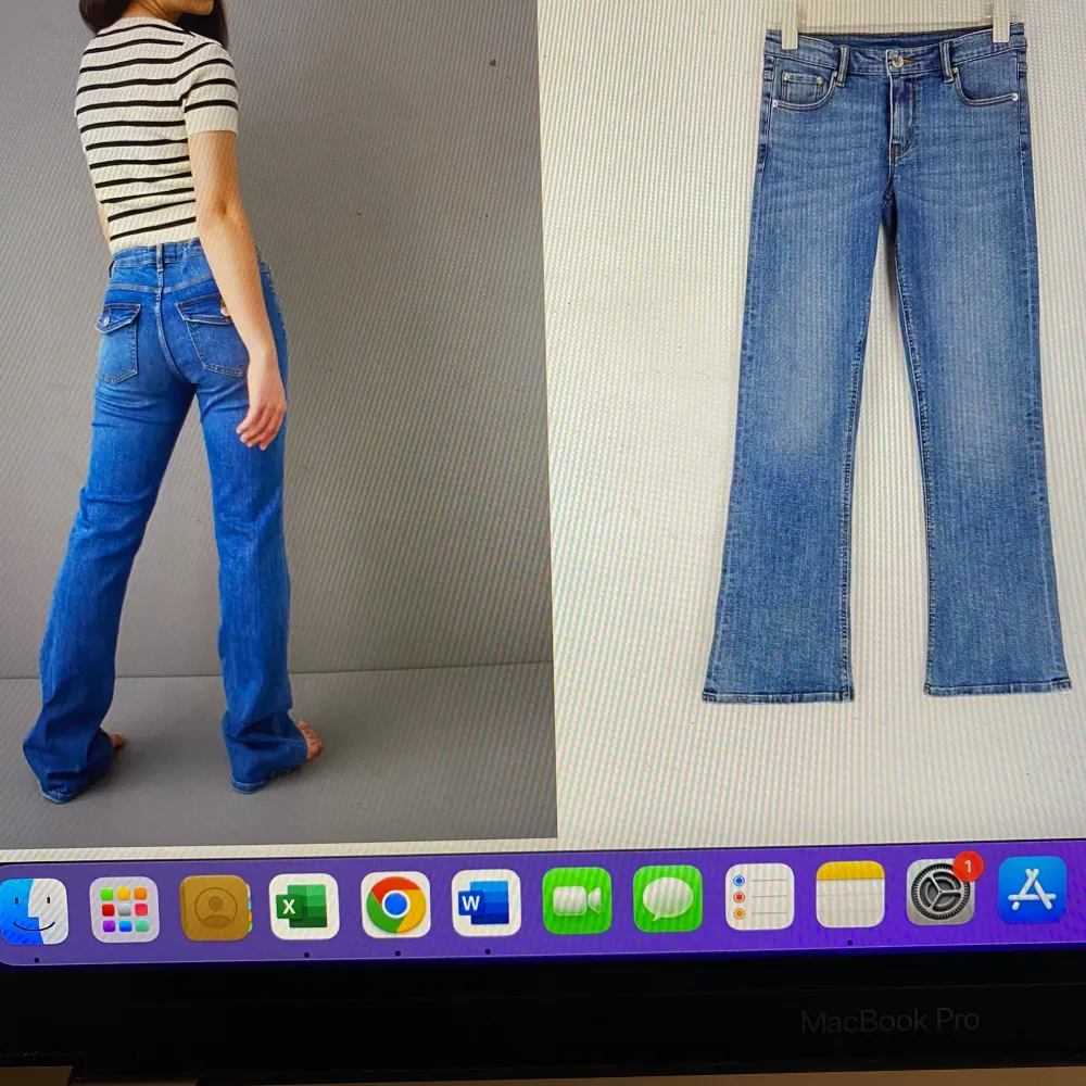 Helt oanvända jeans från Gina Tricot i storlek 164. Nypris 349🌸. Jeans & Byxor.