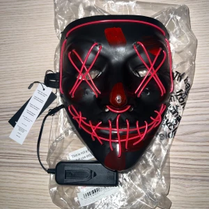 Purge led mask halloween (ny)  - Purge led mask halloween (ny) (rosa) 🩷
