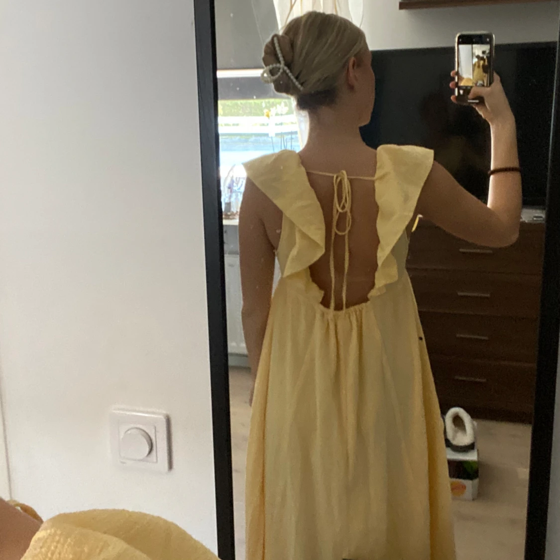 Gul Långklänning  - 91