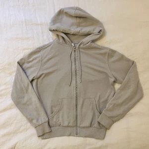 Ljusgrå zip up hoodie - Zip up hoodie från hm