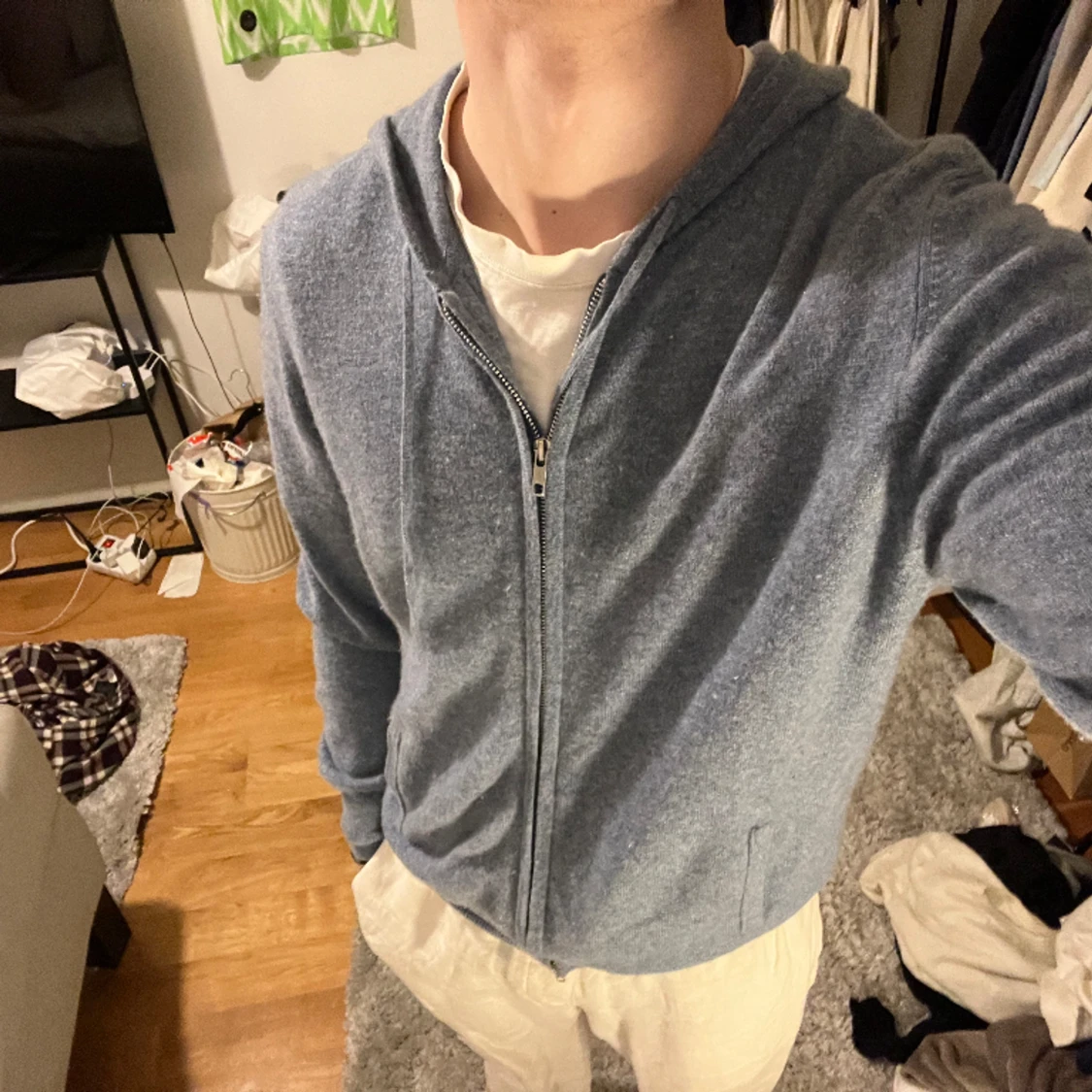 Soft Goat Zip Hoodie - 90