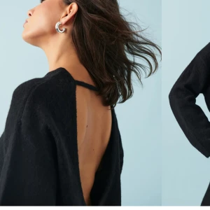 stickad tröja med öppen rhgg - SÖKER!!!! denna tröja från gina i svart i storlek xs/s, kan ge fullpris om skicket är bra🩷🩷