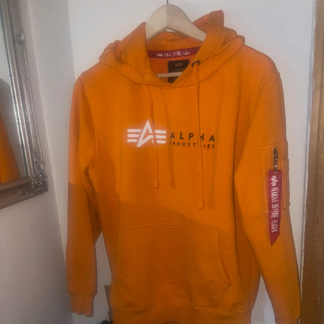 Orange alpha hoodie S