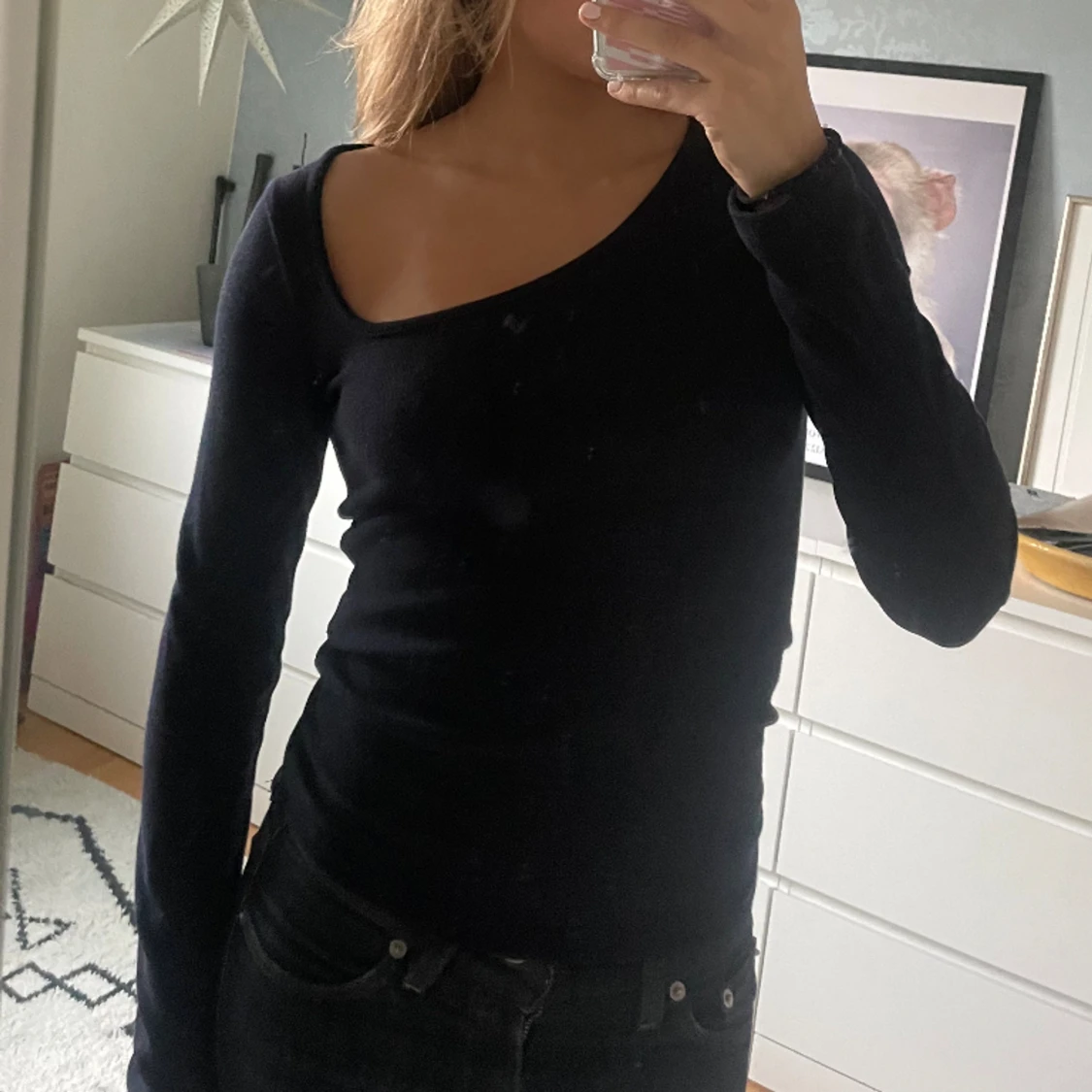 Marinblå zara topp - 91