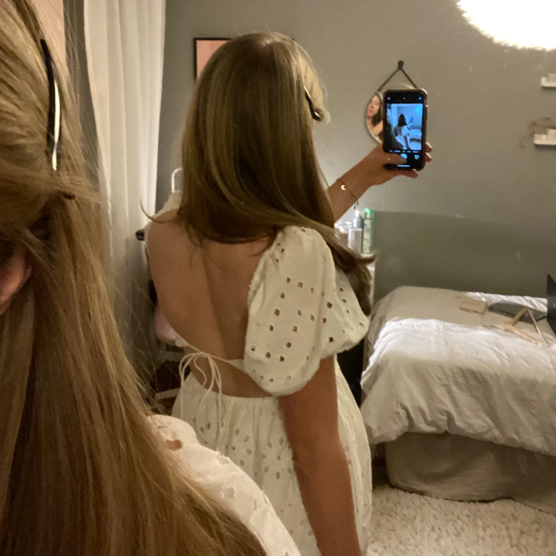 Vit sommarklänning  - 90