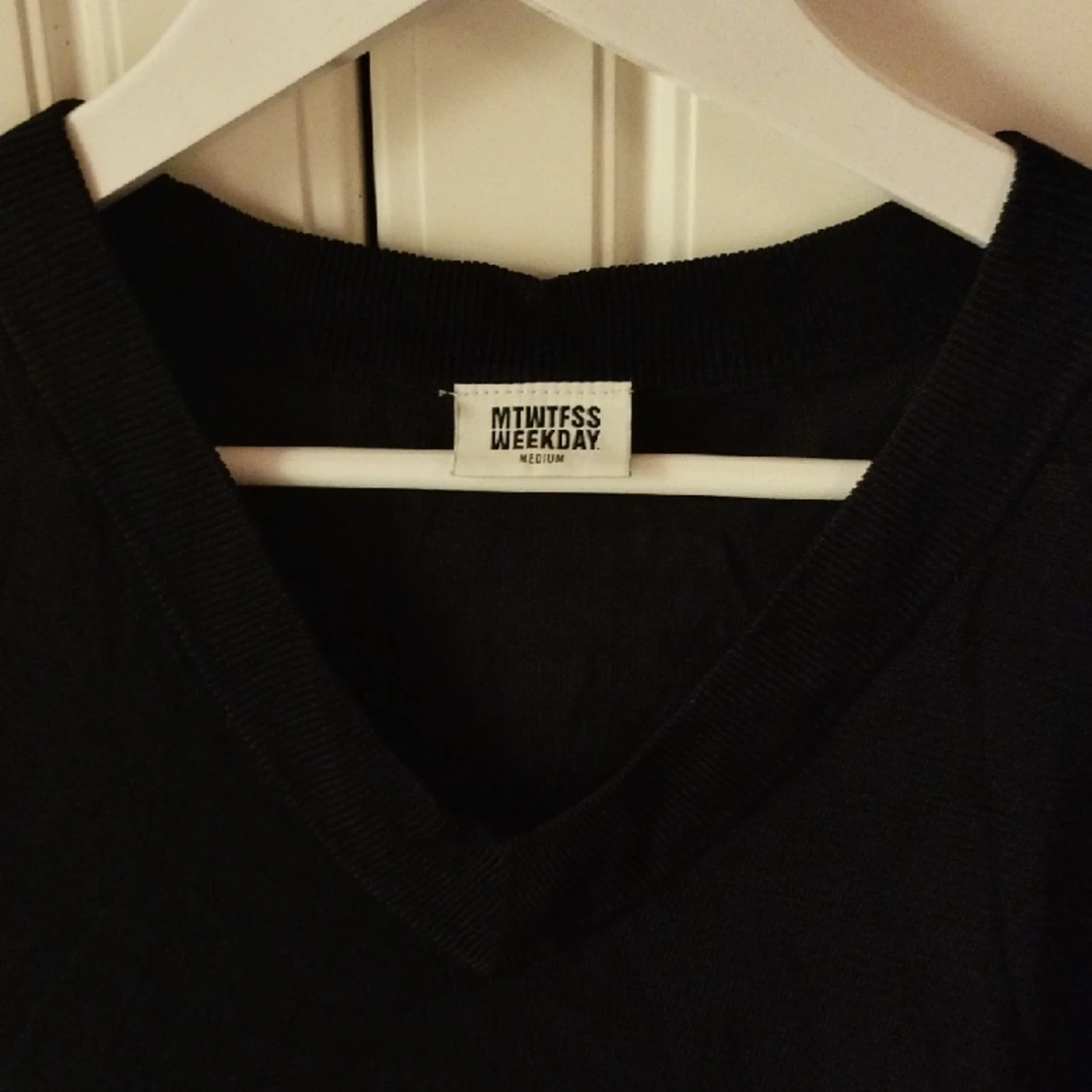 Svart stickad kofta  - 90