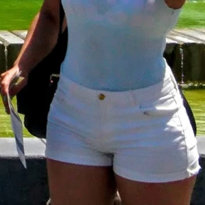 Jeansshorts vit - Jeansshorts vit