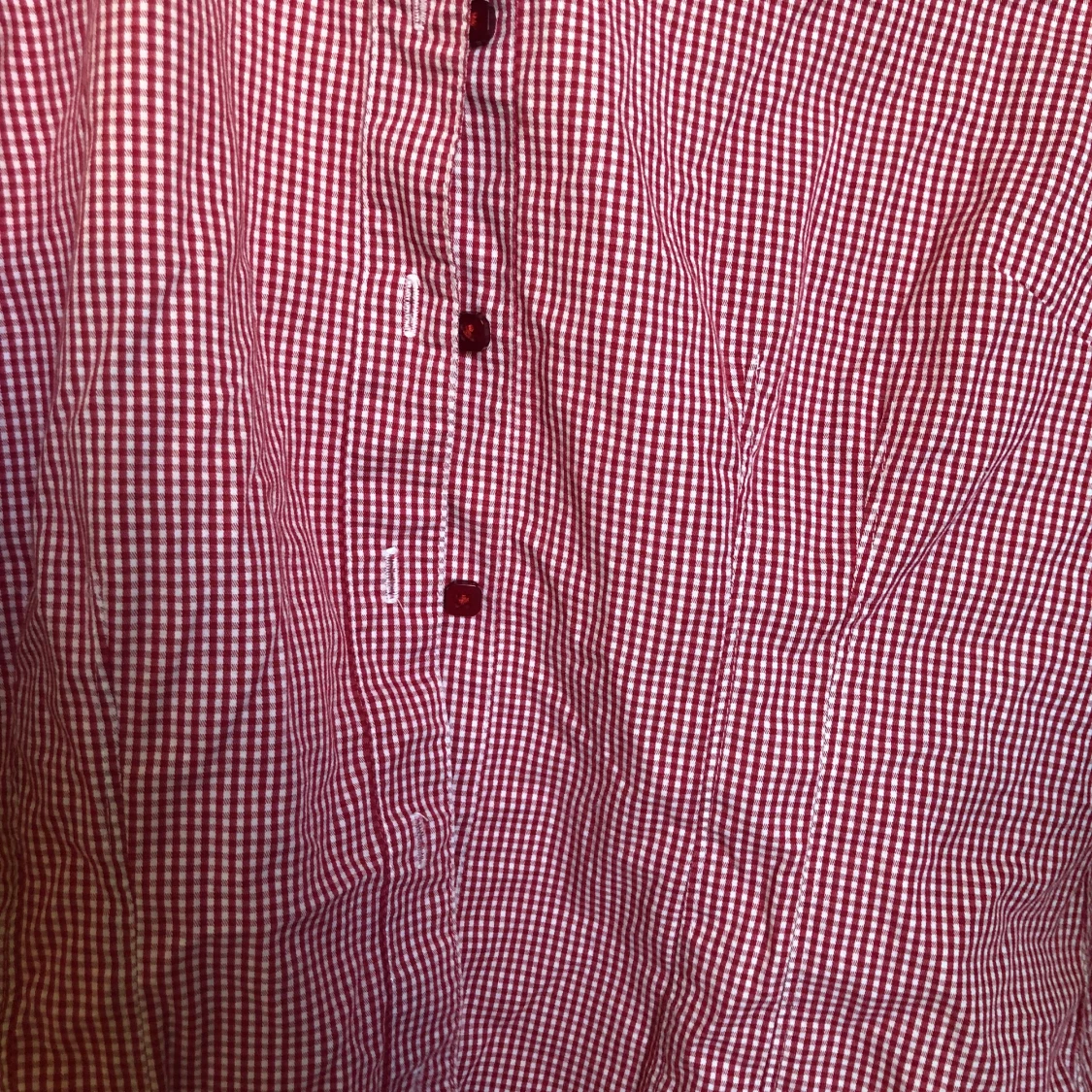 Röd rutig blus  - 92
