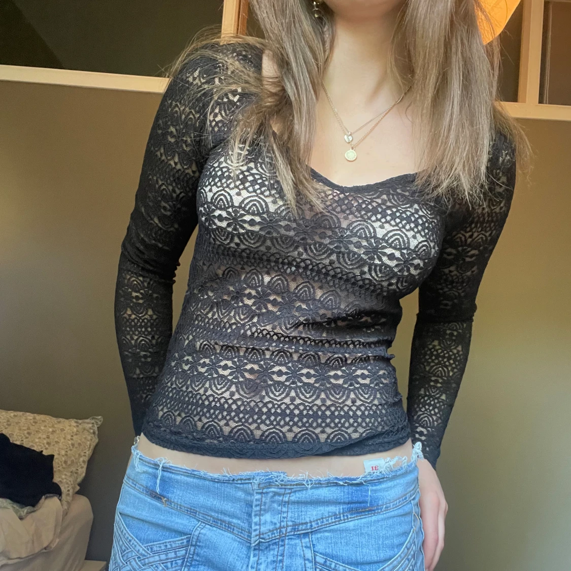 Svart spetstopp vila - 93