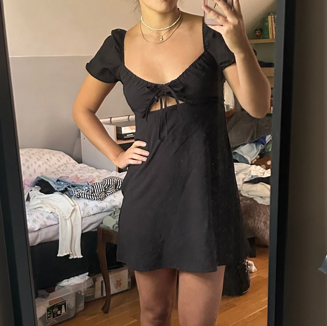 Fin svart klänning