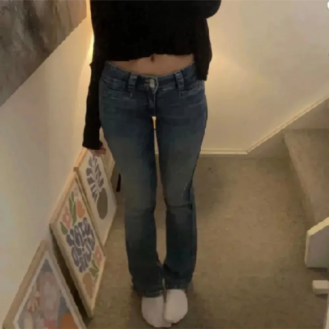 Lågmidjade jeans