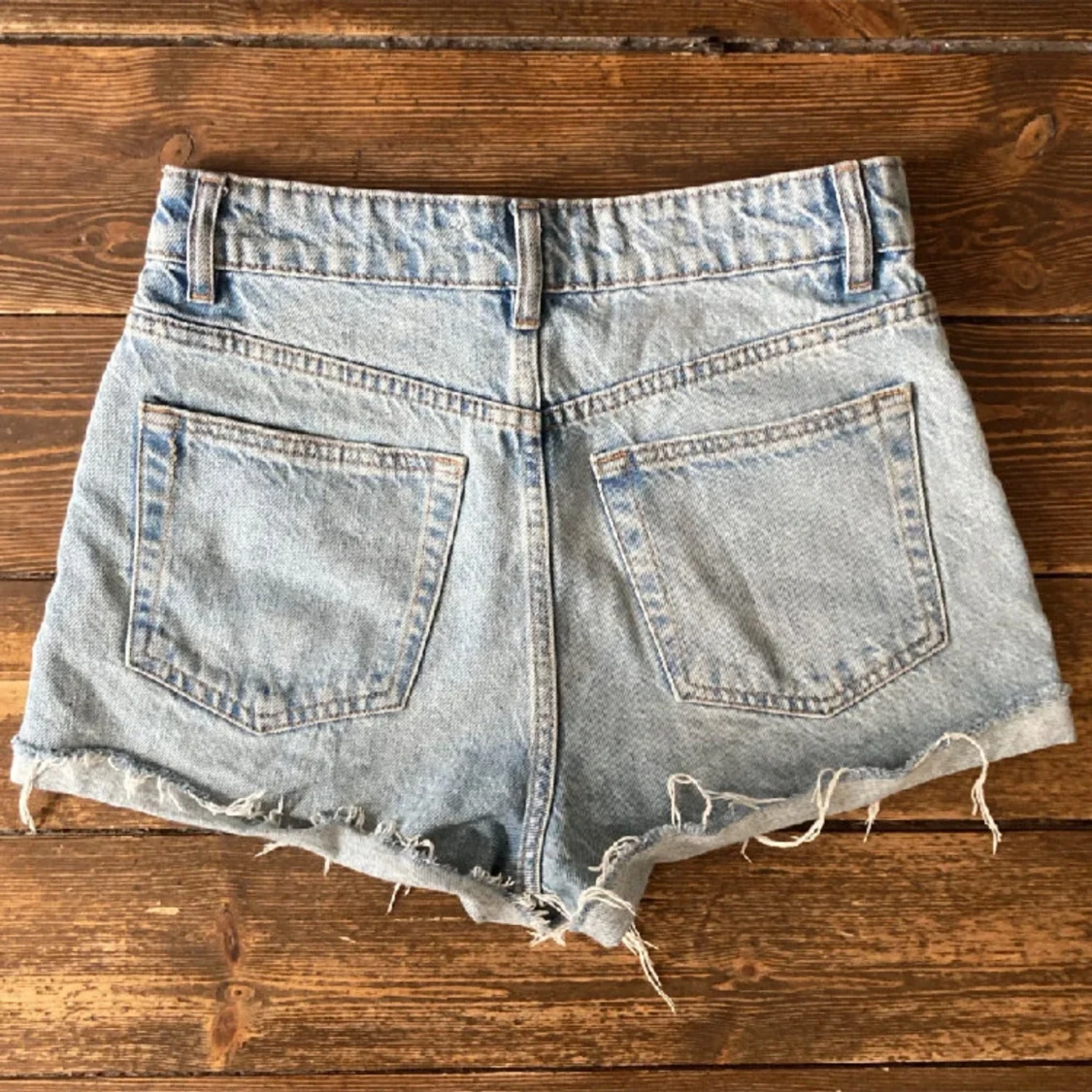 Blå jeansshorts - 90