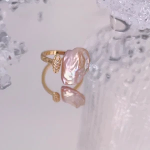 Natural Baroque Pearl Ring - Natural Baroque Pearl Ring