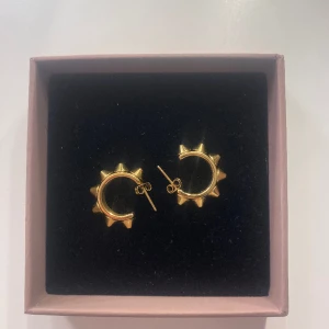 Edblads örhängen  - Edblads populära ”Peak Creoles S Gold” örhängen. Jättefina och passar till allt! De är även nickelfria. Använda ett fåtal gånger så i mycket bra skick. Orginalpris 399kr