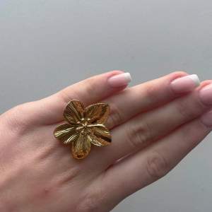 Jätte snygg ring från skyice i guld, justerbar (bild 3). Rostfritt stål. Säljer då jag har dubbletter🩷