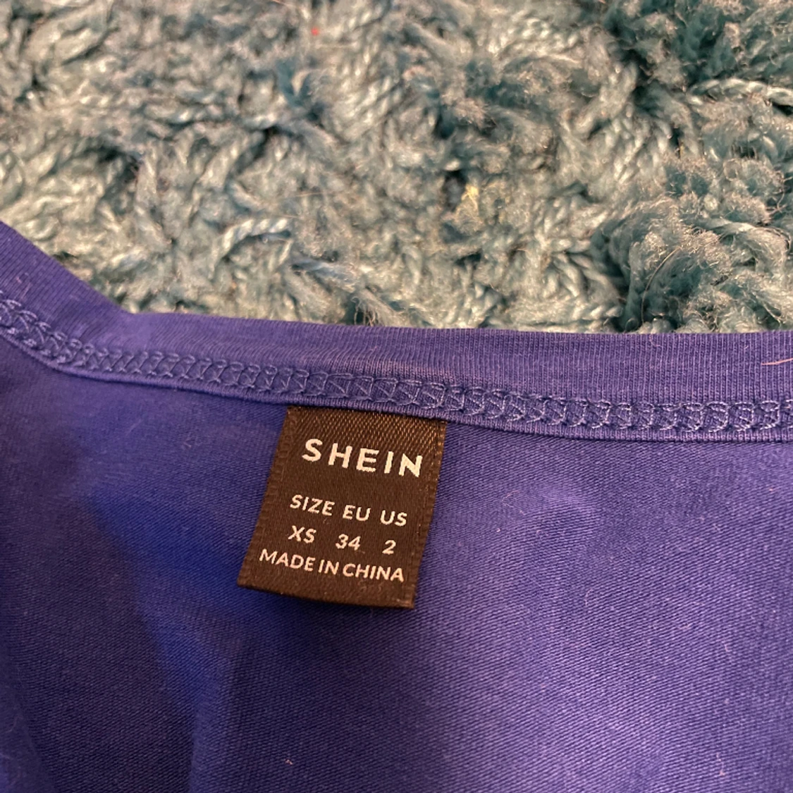 Blå miniklänning - 91