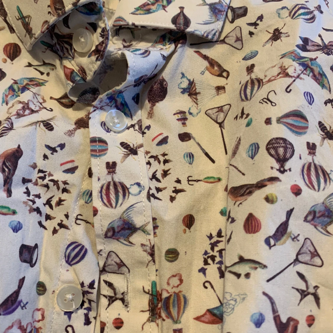 Mönstrad skjorta dressman 39/40 M - 91