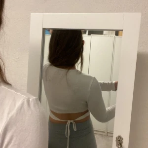 Tröja med öppen rygg - Säljer denna fina tröjan med öppen rygg från SHEIN. Hyfsat använd men kommer inte användas. Det är petite xs på lappen men tycker den funkar som xxs eller xs. OBS inga defekter