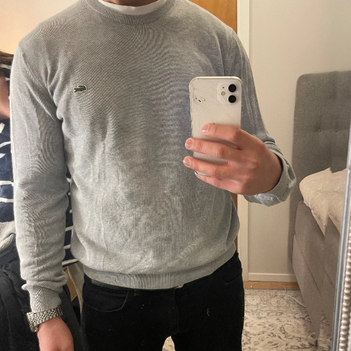 Lacoste stickad tröja  - 90