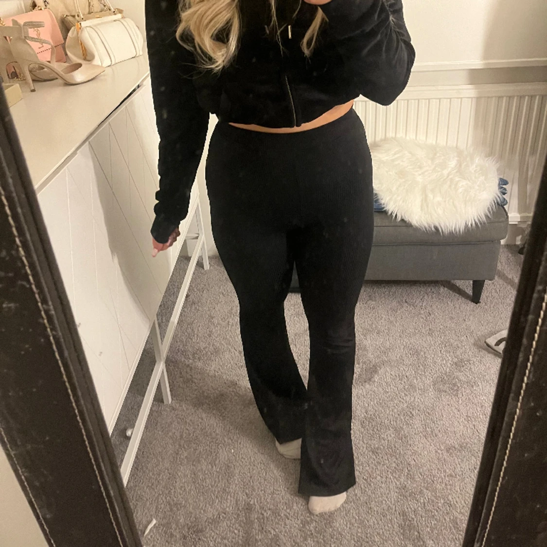 utsvängda byxor  - 90