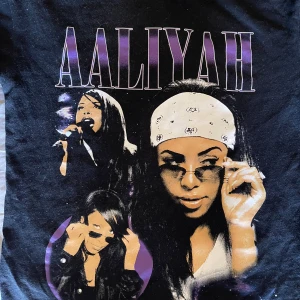 T-shirt med tryck - Aaliyah t-shirt med tryck fram, använd ett fåtal gånger. Storlek xxs men sitter som xs/s