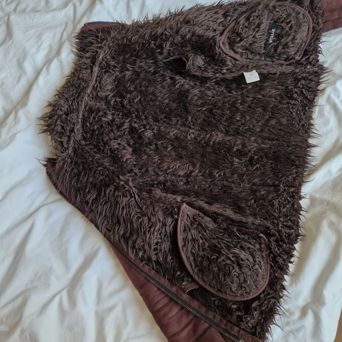 Archive mocha jacka med päls - 92