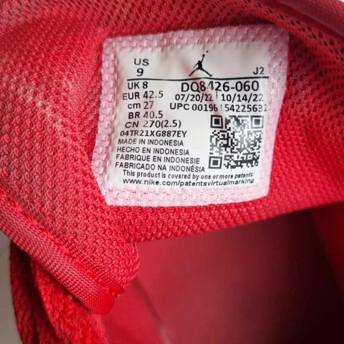 Röda Jordan Air - 92