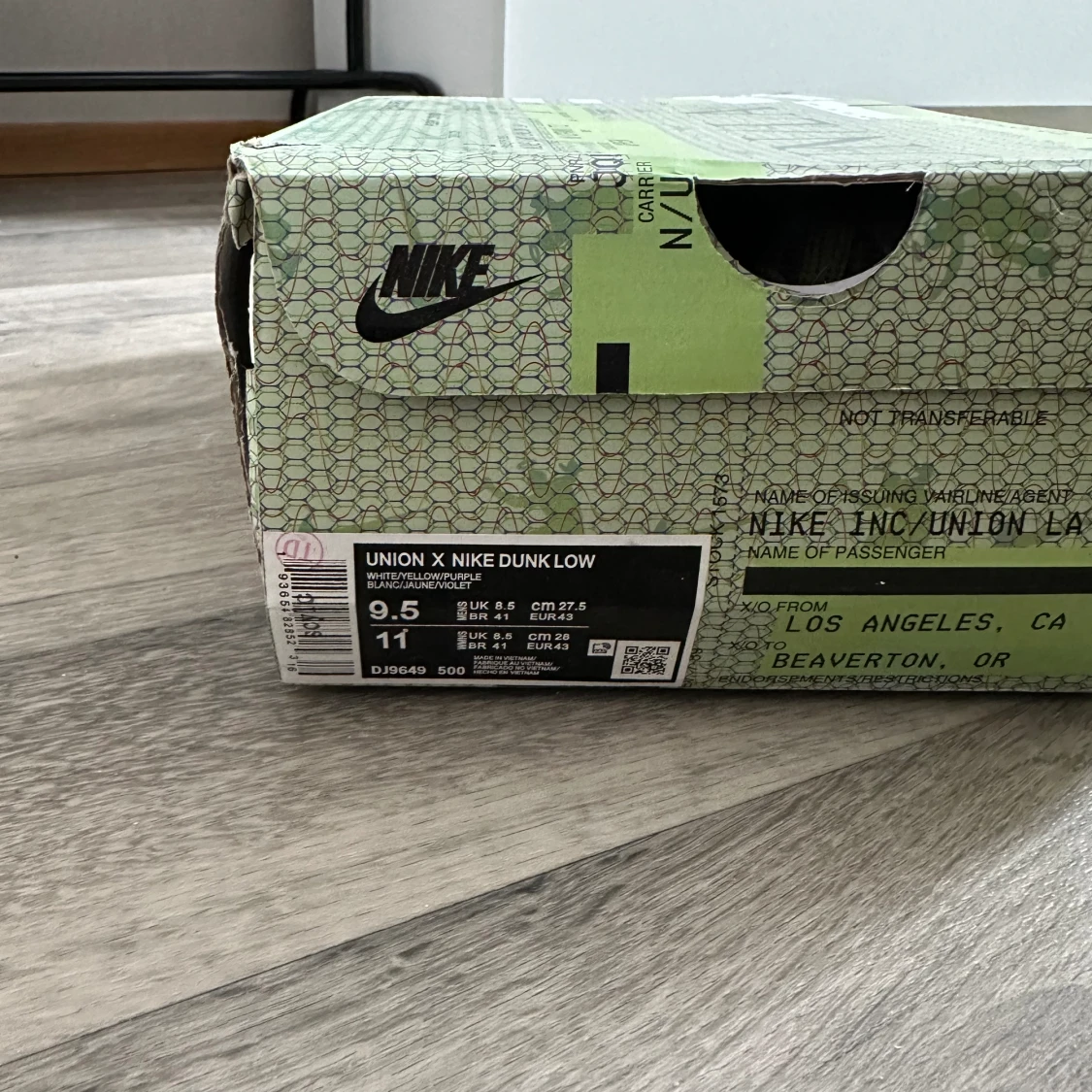 Nike Dunk x Union ”Passport” - 90