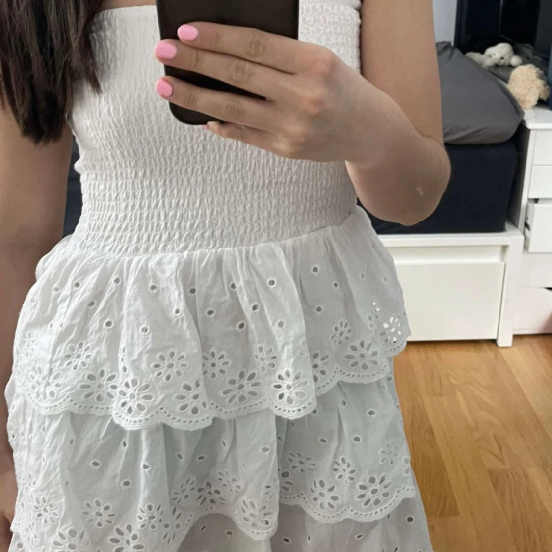 Vit sommarklänning  - 90