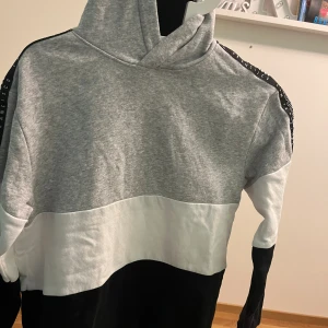 Hoodie - Säljer denna Hoodien för att spara till annat. Är i riktigt fint skick, aldrig ens använd så 10/10. Den är i storlek 146/152 och är riktigt snygg Hoodie. 