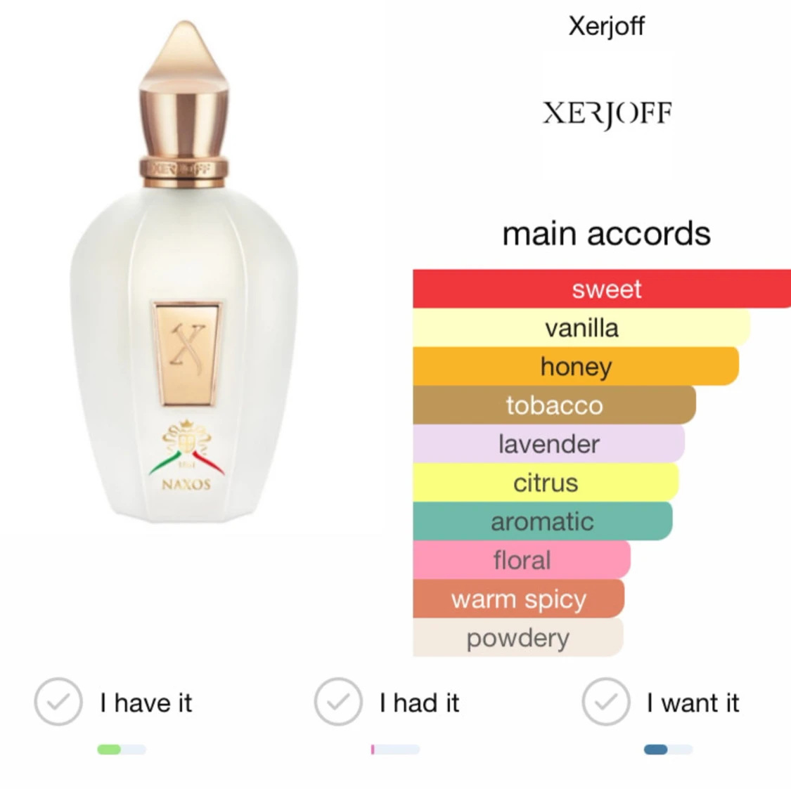 Xerjoff naxos 2ml  - 90