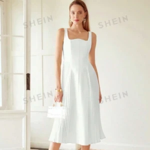 Klänning  - Vit festlig klänning 