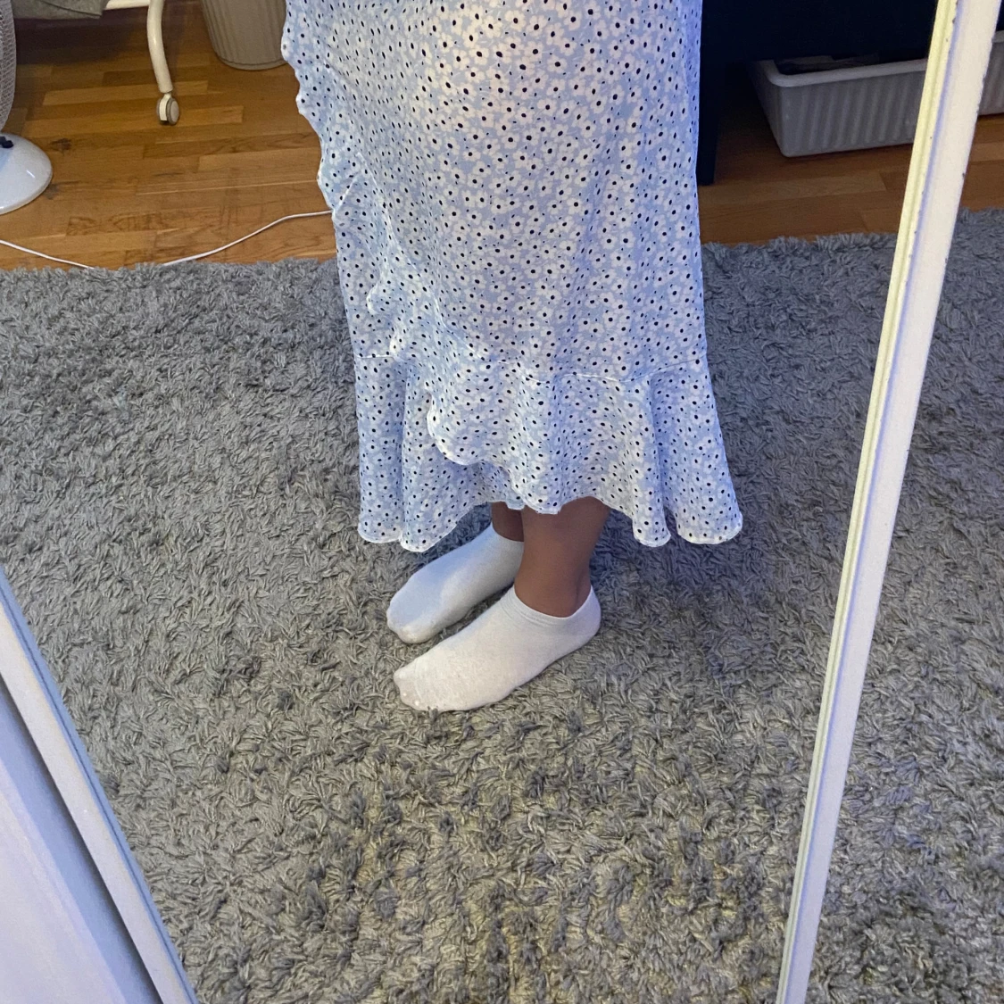 Blå kjol med mönster från lager 157  - 90