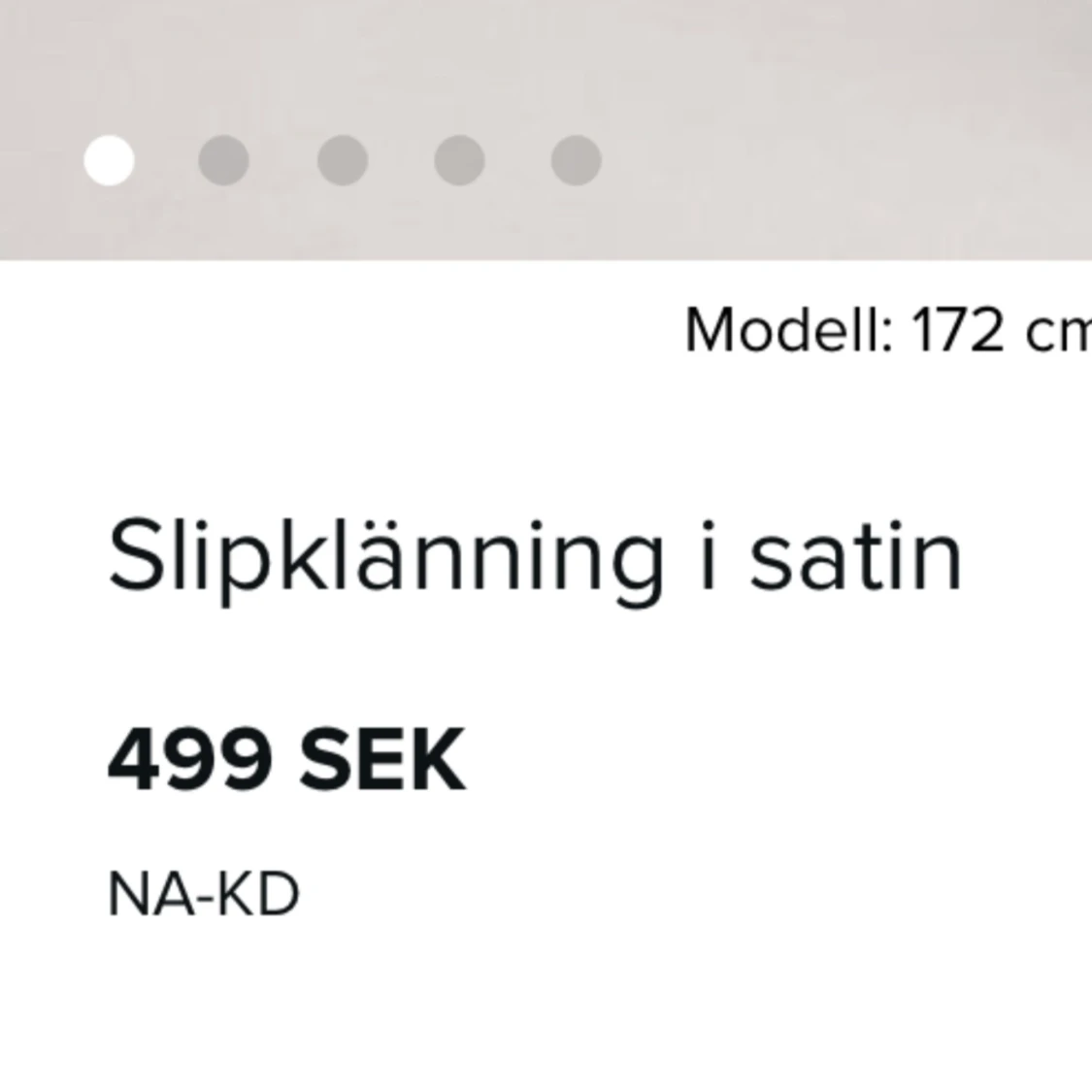 Blå satin klänning  - 91